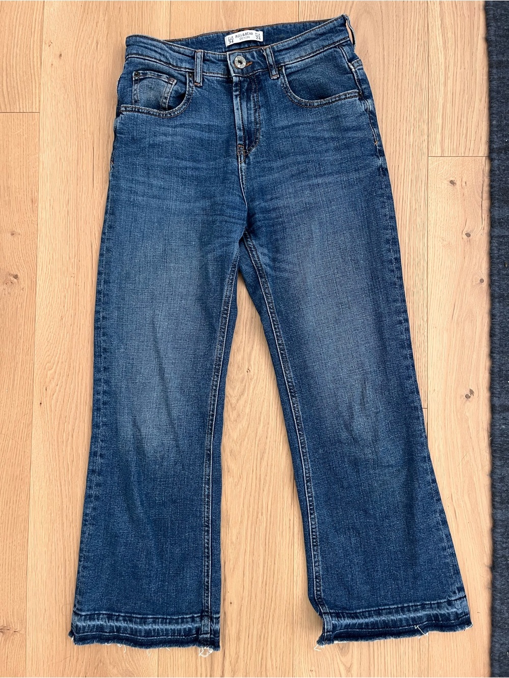 Pull&Bear Flared Cropped Jeans
